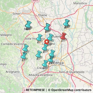 Mappa Via B. Croce, 36030 Costabissara VI, Italia (6.65125)