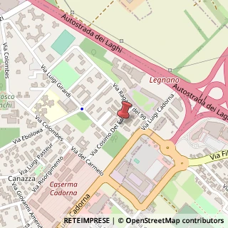 Mappa Via Cosimo Del Fante, 16, 20025 Legnano, Milano (Lombardia)