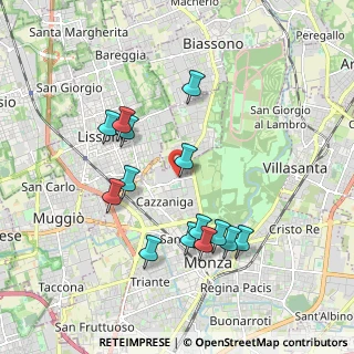 Mappa Via Angelo Ramazzotti, 20052 Monza MB, Italia (1.81357)