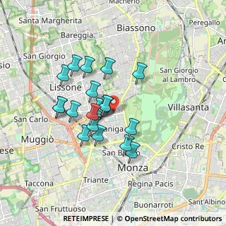 Mappa Via Angelo Ramazzotti, 20052 Monza MB, Italia (1.4095)