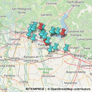 Mappa Via Gioachino Rossini, 25036 Palazzolo sull'Oglio BS, Italia (9.933)