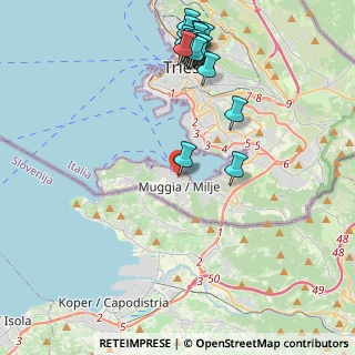 Mappa Piazzale Foschiatti Gabriele, 34015 Muggia TS, Italia (4.94611)