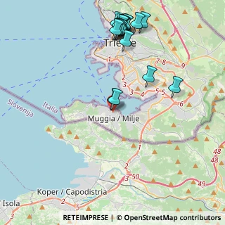 Mappa Via Mazzarei, 34015 Muggia TS, Italia (4.89947)