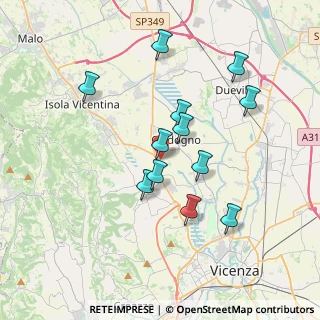 Mappa Via Rodolfi, 36030 Motta VI, Italia (3.31917)