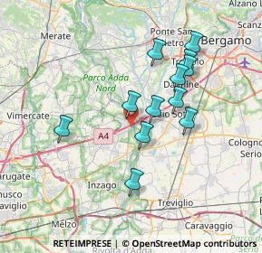 Mappa Via Enrico Fermi, 20056 Trezzo sull'Adda MI, Italia (6.28583)