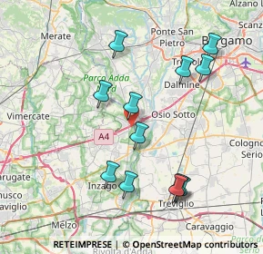 Mappa Via Enrico Fermi, 20056 Trezzo sull'Adda MI, Italia (7.73667)