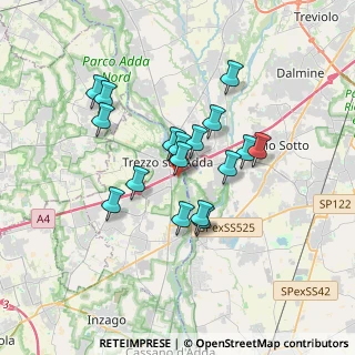 Mappa Via Enrico Fermi, 20056 Trezzo sull'Adda MI, Italia (2.83412)