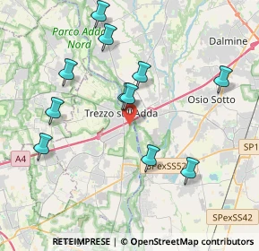 Mappa Via Enrico Fermi, 20056 Trezzo sull'Adda MI, Italia (3.94091)