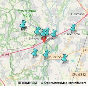 Mappa Via Enrico Fermi, 20056 Trezzo sull'Adda MI, Italia (3.17636)