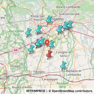 Mappa 24049 Verdello BG, Italia (6.09692)