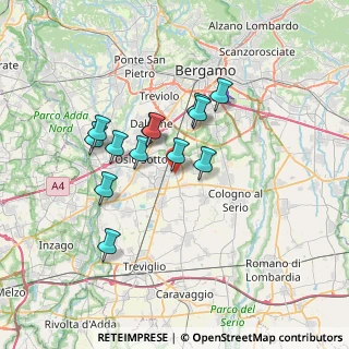 Mappa 24049 Verdello BG, Italia (5.63385)