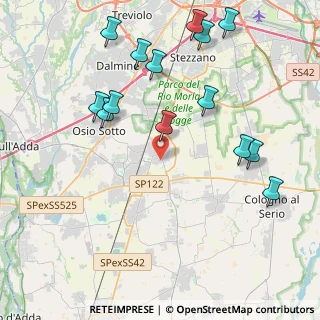Mappa 24049 Verdello BG, Italia (4.72286)