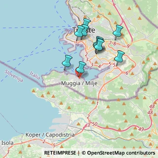 Mappa Via G. Matteotti, 34015 Muggia TS, Italia (3.49727)