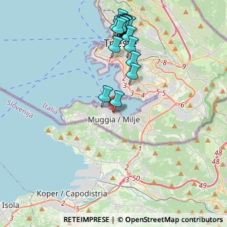 Mappa Via G. Matteotti, 34015 Muggia TS, Italia (4.70526)