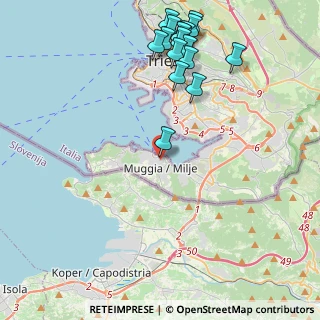 Mappa Via G. Matteotti, 34015 Muggia TS, Italia (5.08059)