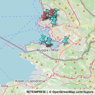 Mappa Via G. Matteotti, 34015 Muggia TS, Italia (3.90867)