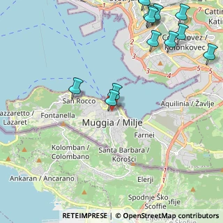 Mappa Via G. Matteotti, 34015 Muggia TS, Italia (2.95077)