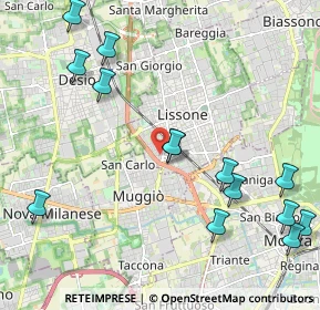 Mappa V.le Valassina, 20851 Lissone MB, Italia (2.56214)