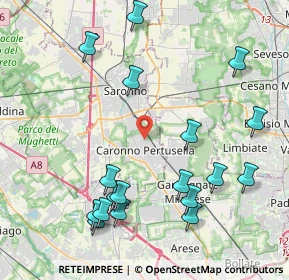 Mappa Via Cattaneo Natale, 21042 Caronno Pertusella VA, Italia (4.75833)