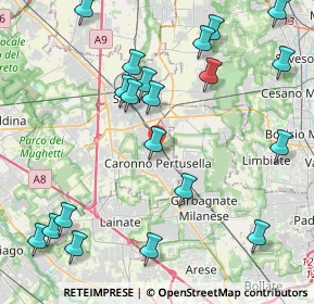 Mappa Via Cattaneo Natale, 21042 Caronno Pertusella VA, Italia (5.039)