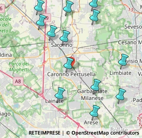 Mappa Via Cattaneo Natale, 21042 Caronno Pertusella VA, Italia (4.82462)