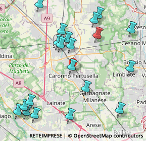 Mappa Via Cattaneo Natale, 21042 Caronno Pertusella VA, Italia (4.9945)