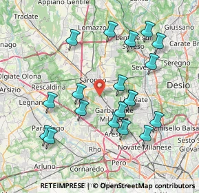 Mappa Via Cattaneo Natale, 21042 Caronno Pertusella VA, Italia (7.77053)