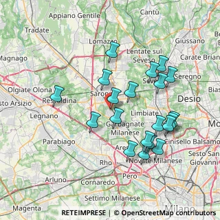 Mappa Via Cattaneo Natale, 21042 Caronno Pertusella VA, Italia (7.3655)