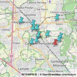 Mappa Via Cattaneo Natale, 21042 Caronno Pertusella VA, Italia (1.49333)