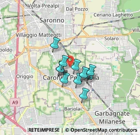 Mappa Via Cattaneo Natale, 21042 Caronno Pertusella VA, Italia (1.05154)