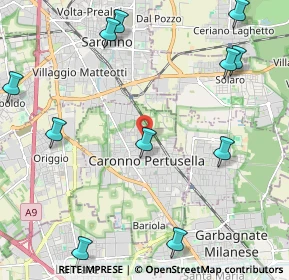 Mappa Via Cattaneo Natale, 21042 Caronno Pertusella VA, Italia (2.80273)