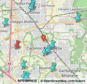 Mappa Via Cattaneo Natale, 21042 Caronno Pertusella VA, Italia (2.76462)