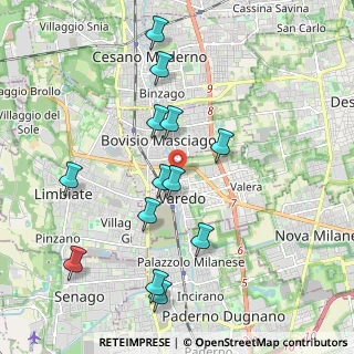 Mappa Via Milite Ignoto, 20814 Varedo MB, Italia (2.00846)