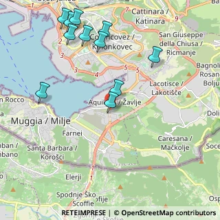 Mappa Via Flavia di Aquilinia, 34015 Muggia TS, Italia (2.42)