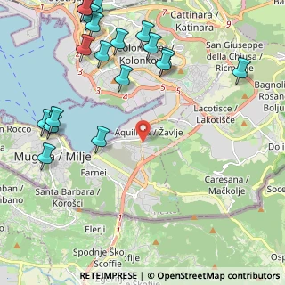Mappa Via Flavia di Aquilinia, 34015 Muggia TS, Italia (2.9875)
