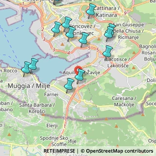 Mappa Via Flavia di Aquilinia, 34015 Muggia TS, Italia (2.46929)