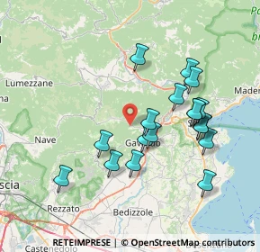 Mappa Via Fostaga, 25085 Gavardo BS, Italia (7.06111)
