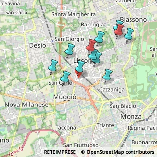 Mappa Via del Concilio, 20851 Lissone MB, Italia (1.67333)