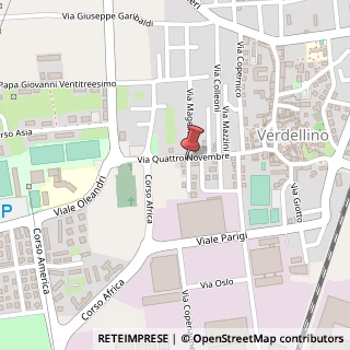Mappa Via IV Novembre, 25, 24040 Verdellino, Bergamo (Lombardia)