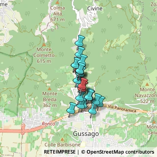Mappa Via S. Vincenzo, 25064 Gussago BS, Italia (0.5375)