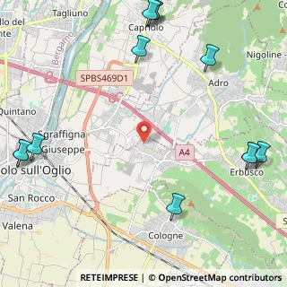 Mappa Via Alcide De Gasperi, 25030 Erbusco BS, Italia (3.23583)