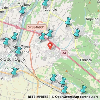 Mappa Via Alcide De Gasperi, 25030 Erbusco BS, Italia (3.07429)