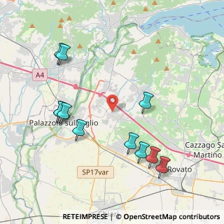 Mappa Via Alcide De Gasperi, 25030 Erbusco BS, Italia (4.43545)
