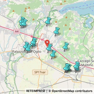 Mappa Via Alcide De Gasperi, 25030 Erbusco BS, Italia (4.41529)