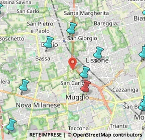 Mappa Strada Comunale Vecchia Muggiò, 20835 Muggiò MB, Italia (3.57389)