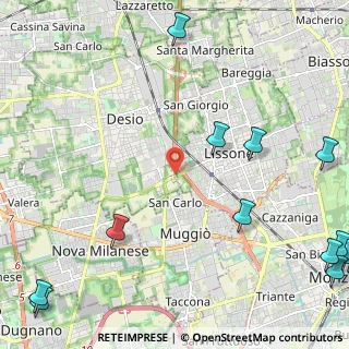 Mappa Strada Comunale Vecchia Muggiò, 20835 Muggiò MB, Italia (3.62846)