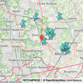 Mappa Strada Comunale Vecchia Muggiò, 20835 Muggiò MB, Italia (3.75727)