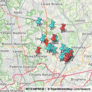 Mappa Strada Comunale Vecchia Muggiò, 20835 Muggiò MB, Italia (3.317)