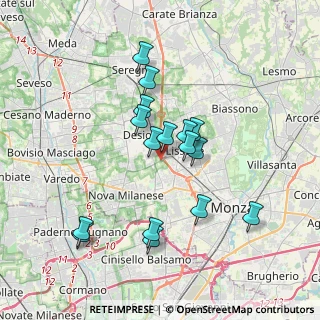 Mappa Strada Comunale Vecchia Muggiò, 20835 Muggiò MB, Italia (3.25438)