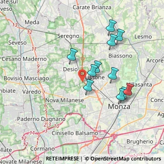 Mappa Strada Comunale Vecchia Muggiò, 20835 Muggiò MB, Italia (3.44545)